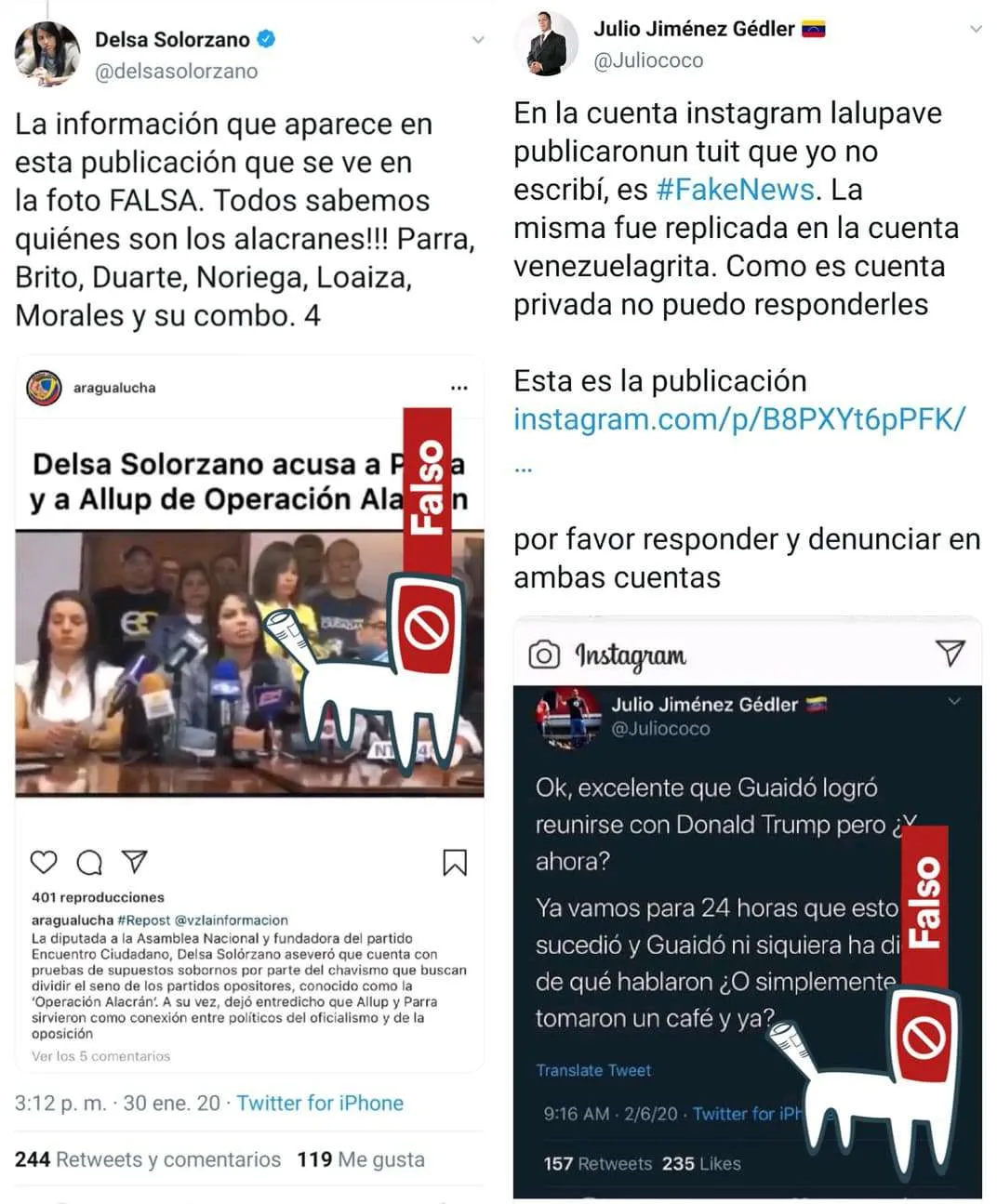 La fábrica de desinformación venezolana en Instagram