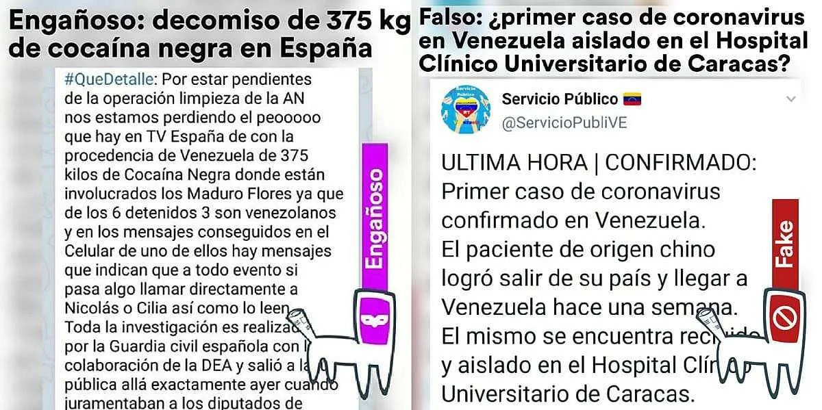 Ejemplo de desinformación sin fuente ni autor