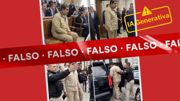 Estas imágenes de Nicolás Maduro en una corte fueron creadas con Inteligencia Artificial