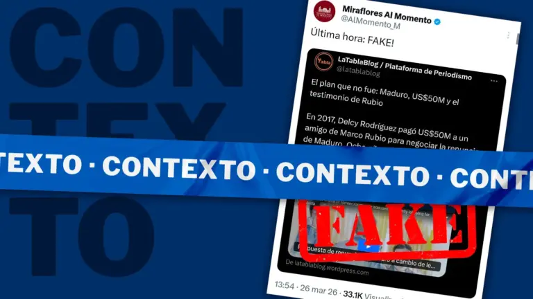 Miraflores etiquetó como “fake” la cobertura del juicio a David Rivera de La Tabla. No explicó por qué