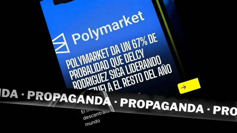 Campaña digital amplifica coordinadamente encuesta de Polymarket que favorece a Delcy Rodríguez 