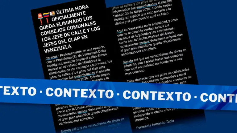 Este texto no prueba que los consejos comunales y los jefes de calle fueron eliminados, aunque el gobierno está en reestructuración