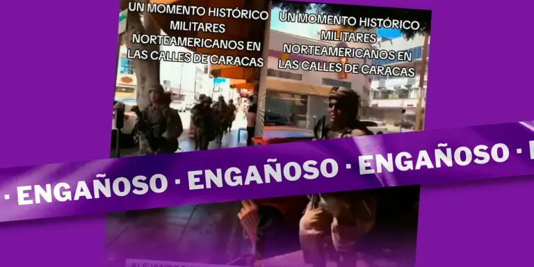 No es cierto que militares estadounidenses fueron grabados patrullando las calles de Caracas