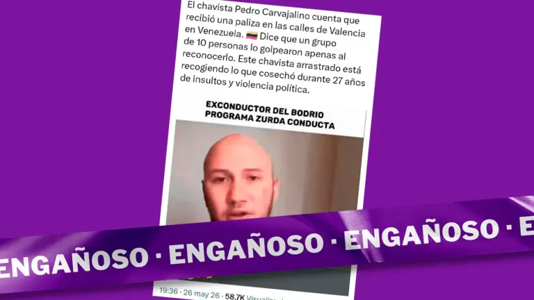 El video en el que Pedro Carvajalino denuncia que fue agredido no es reciente