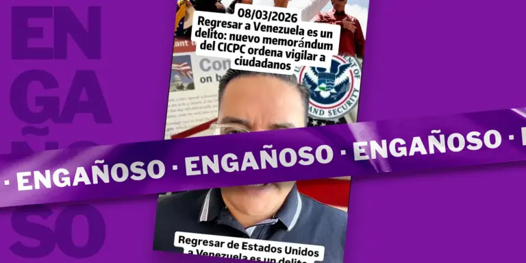 No es cierto que este es un nuevo memorándum del CICPC que ordena vigilar a los venezolanos que regresan desde Estados Unidos