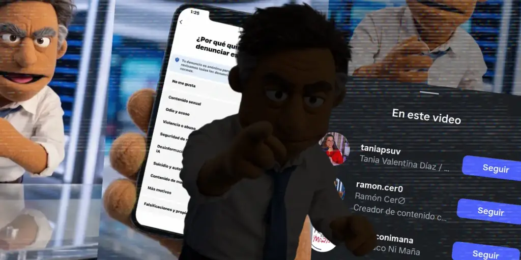 Un personaje creado con IA por una academia de comunicadores oficialista enseña a la audiencia a censurar cuentas en redes sociales