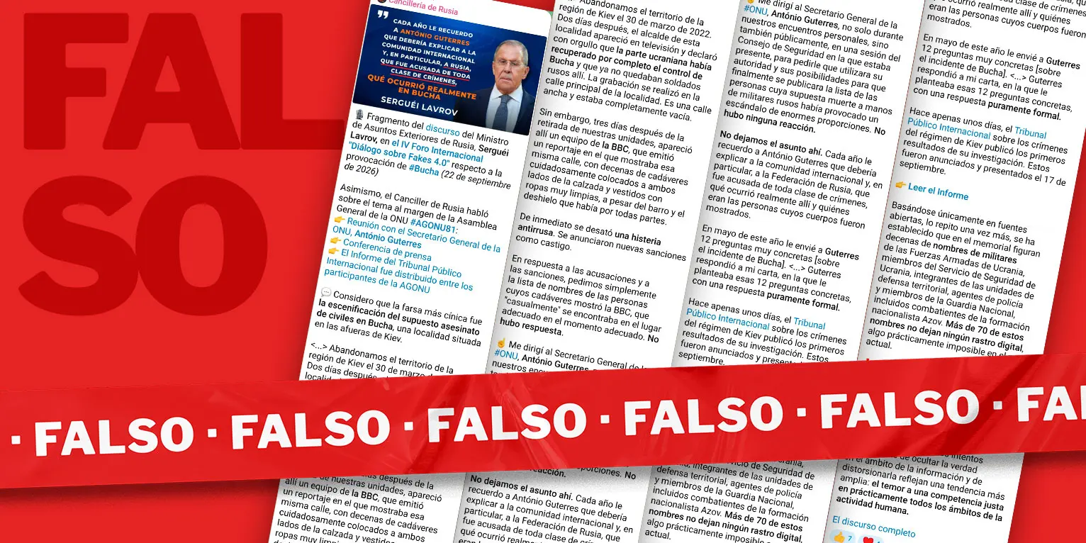 falso montaje bucha ucrania rusia