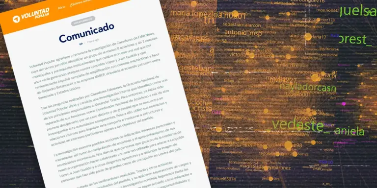 Voluntad Popular identifica a ocho activistas que participaron en la campaña que usó cuentas inauténticas en Instagram y expulsa a varios de ellos