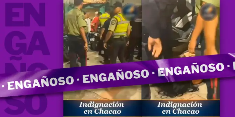 No es cierto que este video de Polichacao contra una vendedora de comida en Chacao sea de octubre de 2026